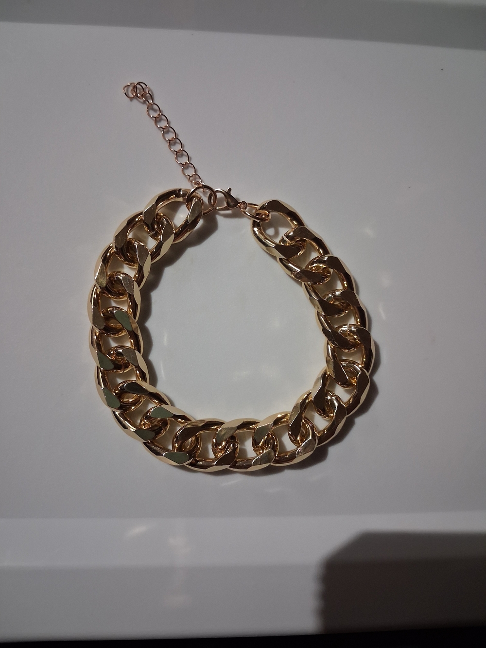Large/Chunky Yellow Gold Chain Bracelet